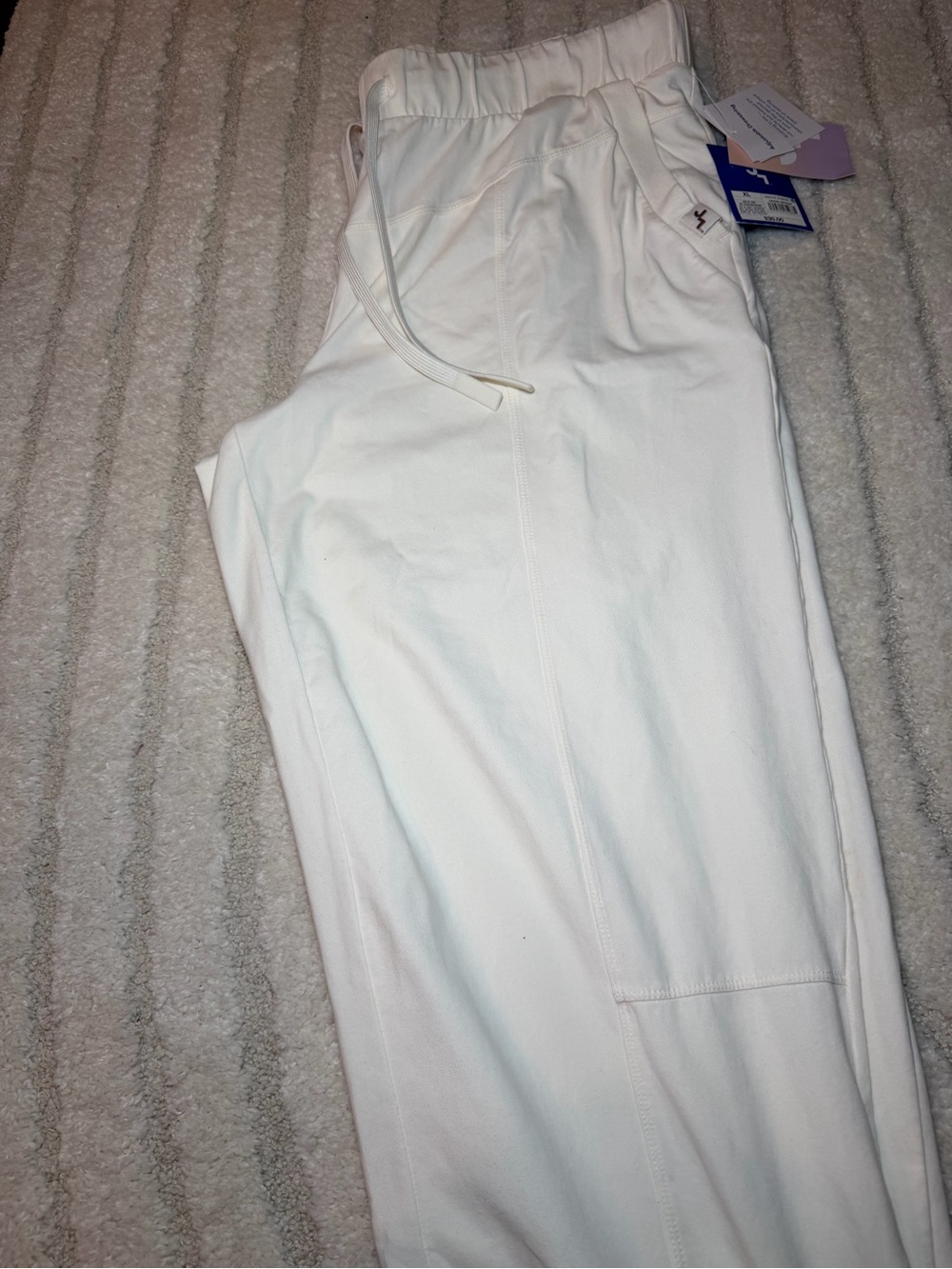 JoyLab White Drawstring Joggers - Picture 3 of 5